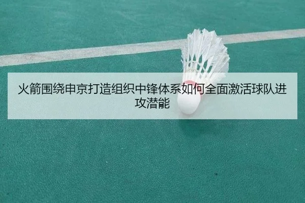 火箭围绕申京打造组织中锋体系如何全面激活球队进攻潜能